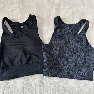 All Fenix Sports Bra Athletic Top High Neck Animal Print Size Small Padded NWOT‎